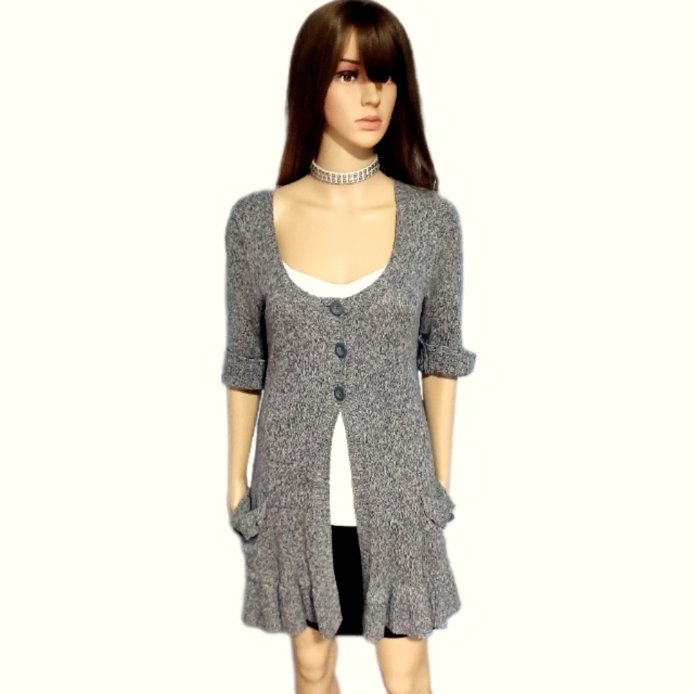 Frenchi M elbow length cardigan sweater